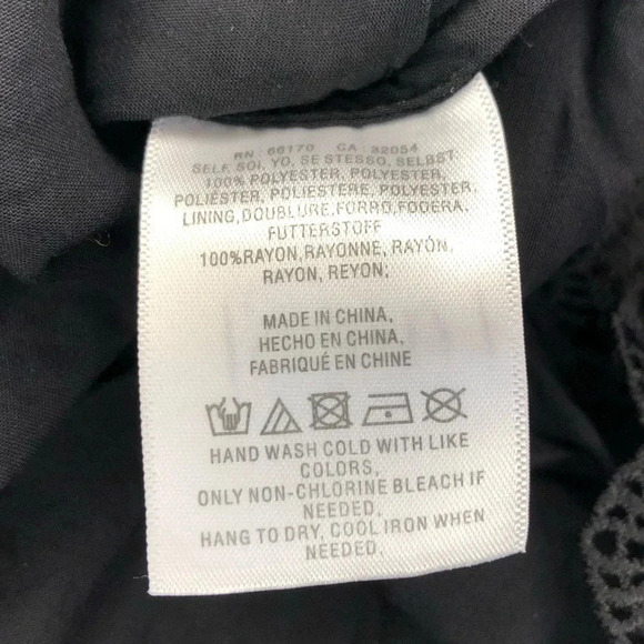 Anthropologie  Daniel Rainn Lourdes Lace Top | Black | Size XS - Picture 7 of 7